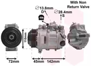 VAN WEZEL 3000k637 -  Компрессор, кондиционер